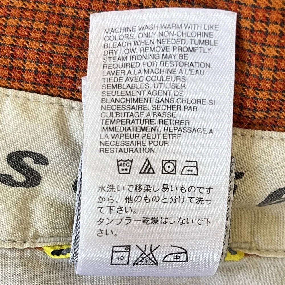 THE‎ NORTH FACE A5 Series Shirt Mens L Orange Long-Sleeve Button Up Hiking Camp